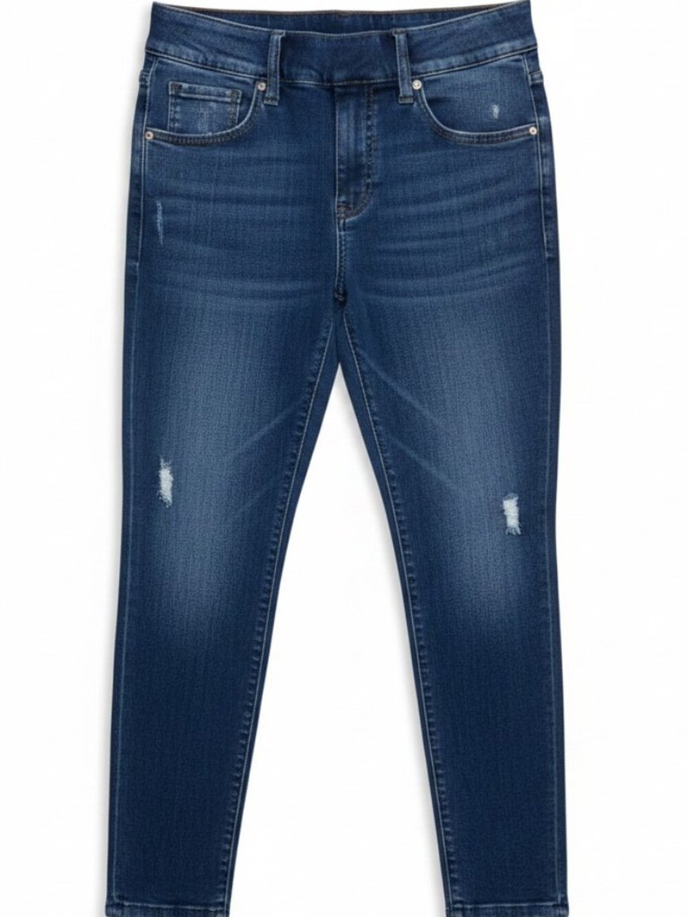 Spanx Pull on Skinny Jeans Women's Small Blue Stretch Shaping Denim
